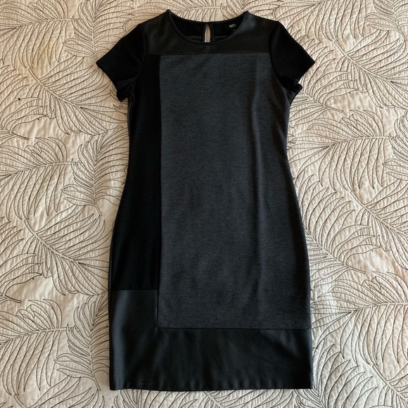 Mossimo Supply Co. Dresses & Skirts - Black Colorblock Dress with Faux Leather